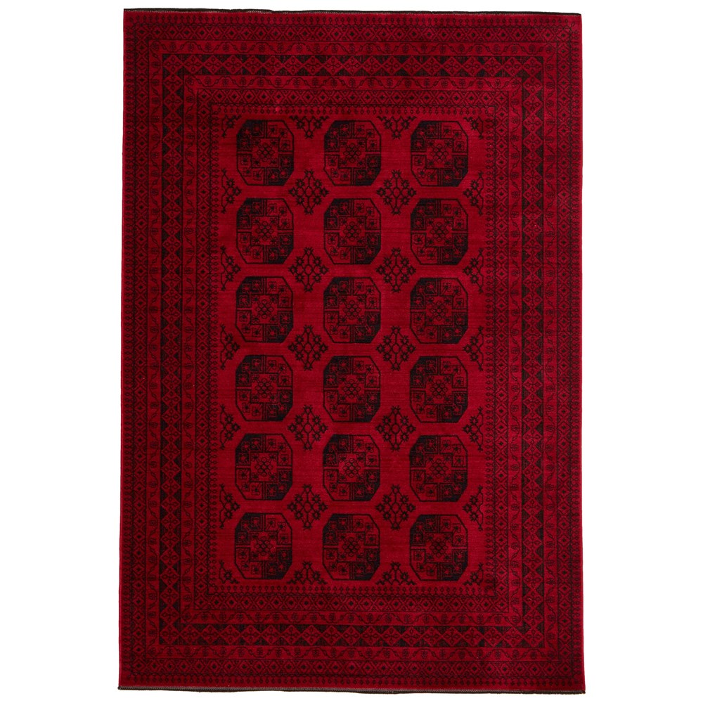 Afghan Akthe Traditional GA88A ROR27 Rug in Red